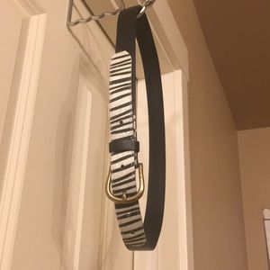 Zebra Print Belt